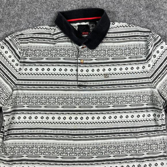 Enyce Other - Enyce Polo Men's XXL Black White Geometric Print Short Sleeve Shirt